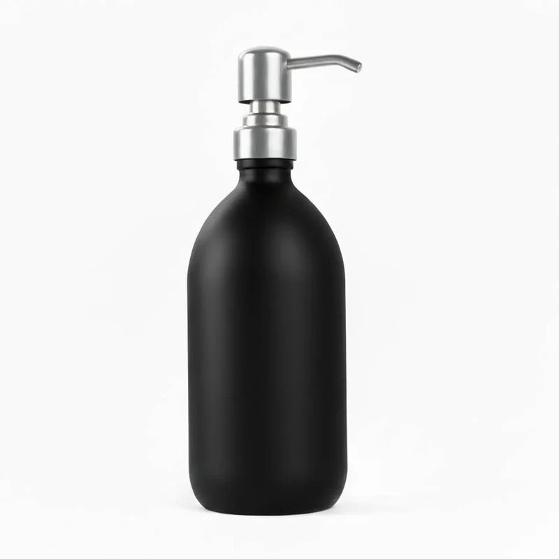 Matte Black Glass Dispenser Bottle - Wholesale - Image 13