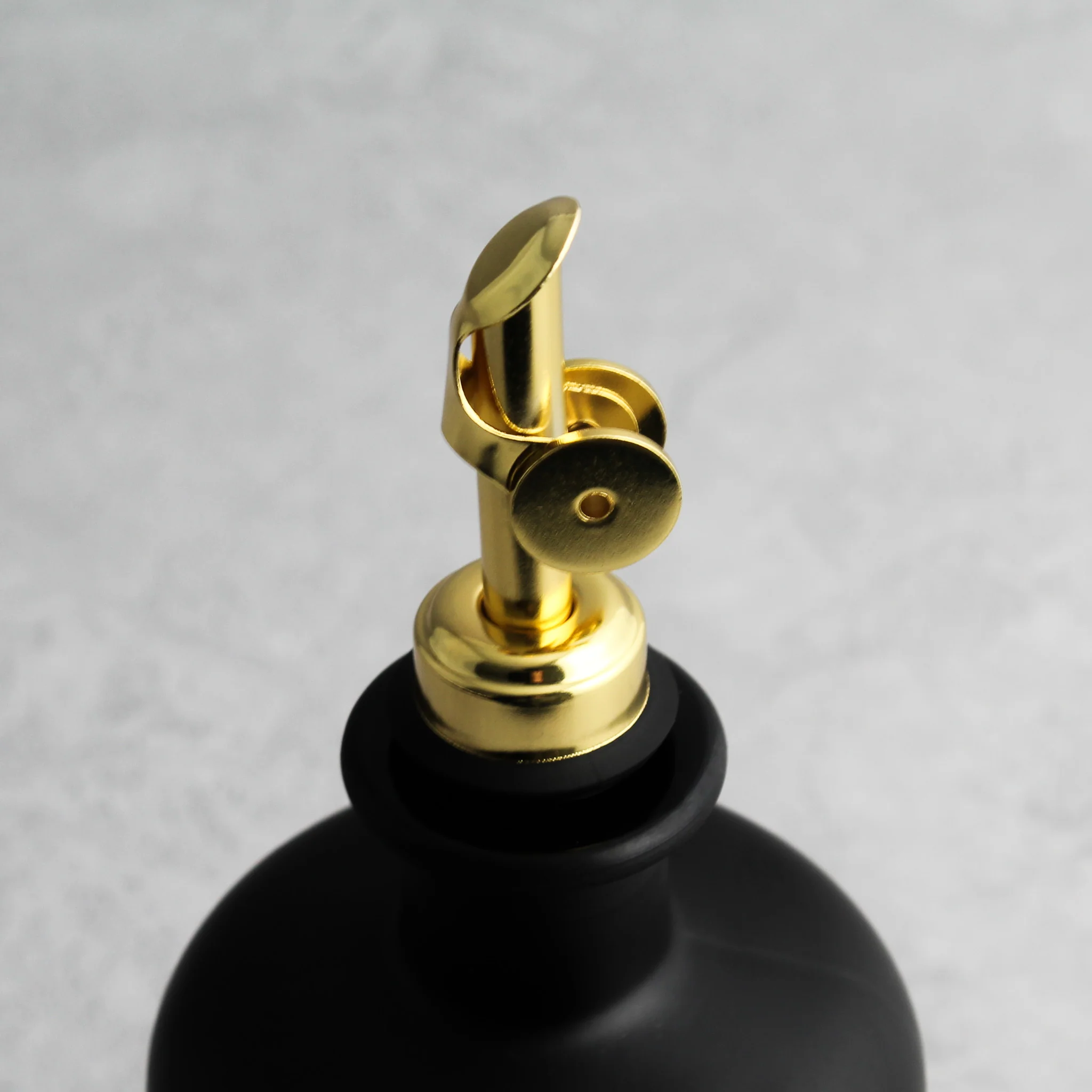 Matte Black Glass Oil Bottle With Label - Image 18