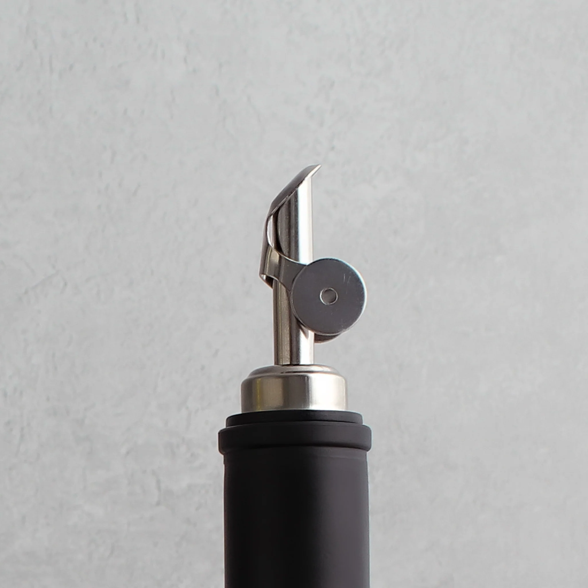Matte Black Glass Tall Neck Oil Bottle With Label - Image 13