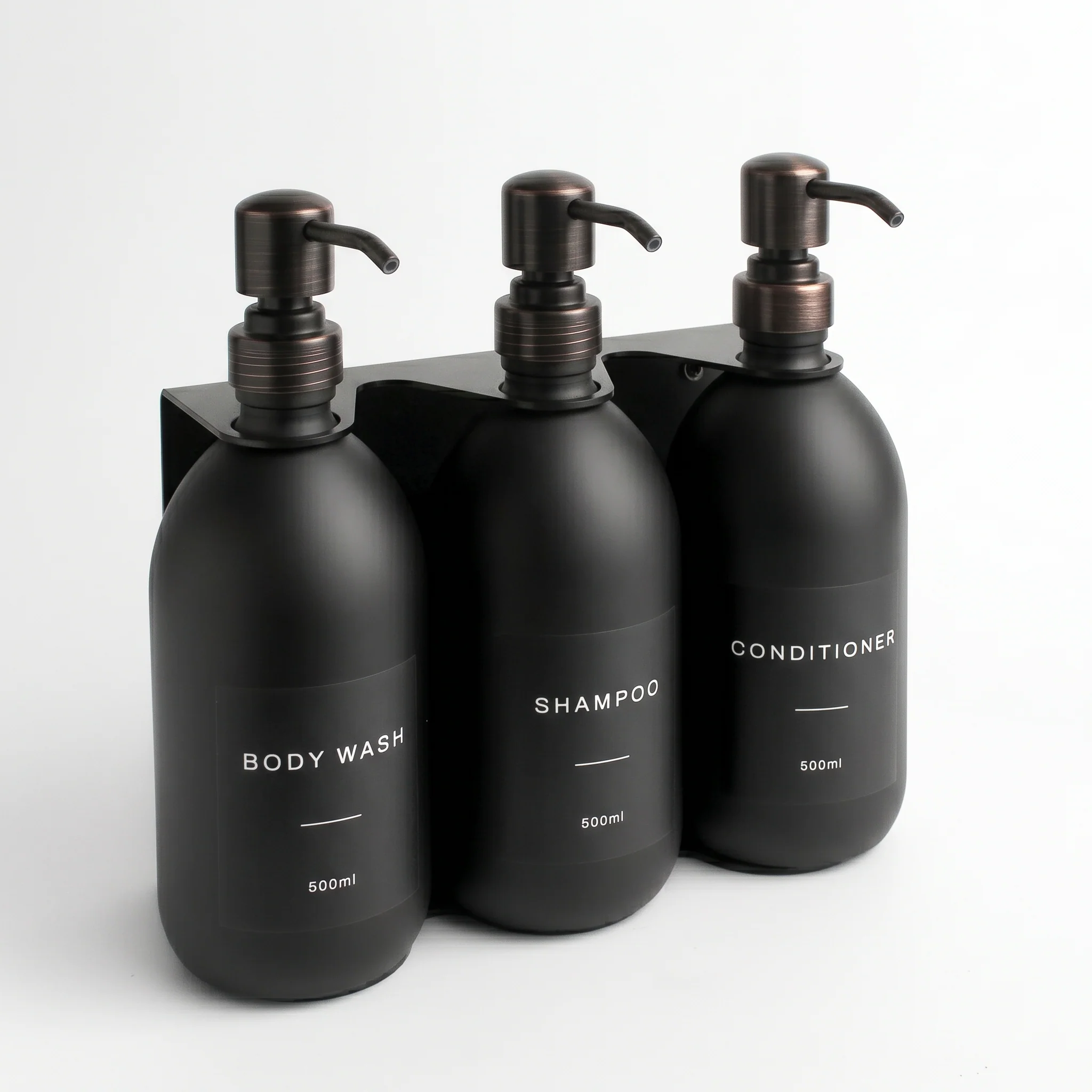 Black Wall Bracket & Matte Black Dispenser Set - Image 20