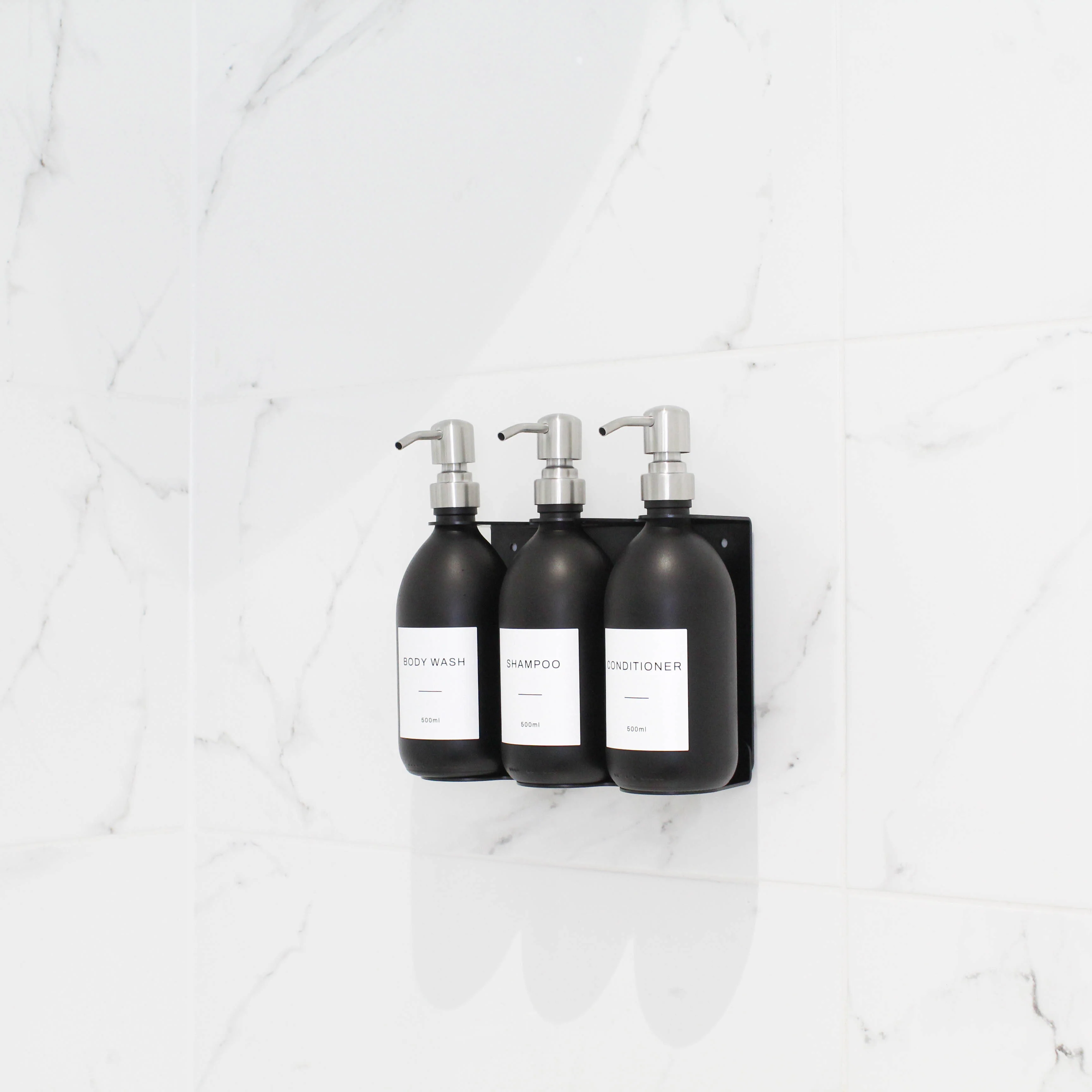 Black Wall Bracket & Matte Black Dispenser Set - Image 6