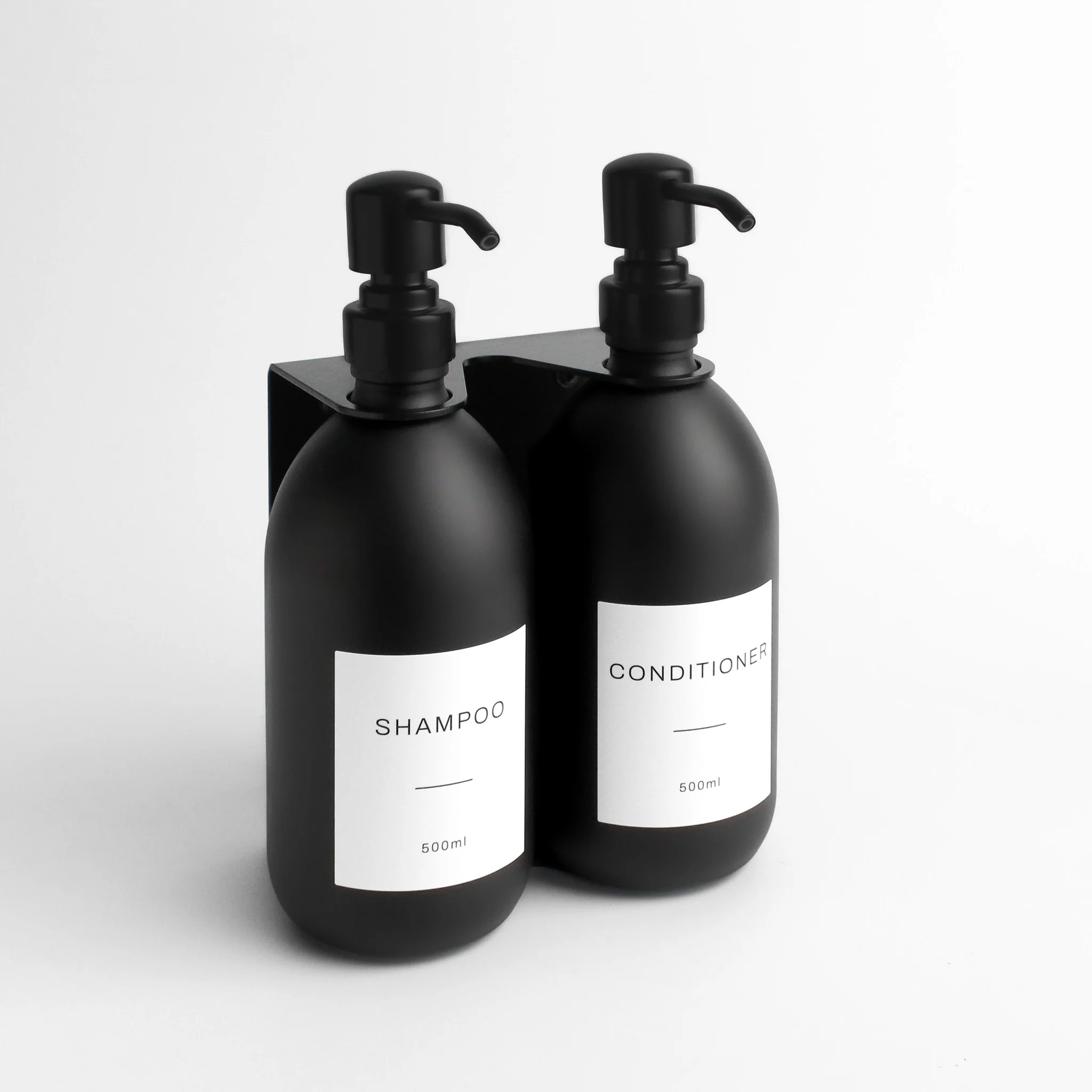 Black Wall Bracket & Matte Black Dispenser Set - Image 11