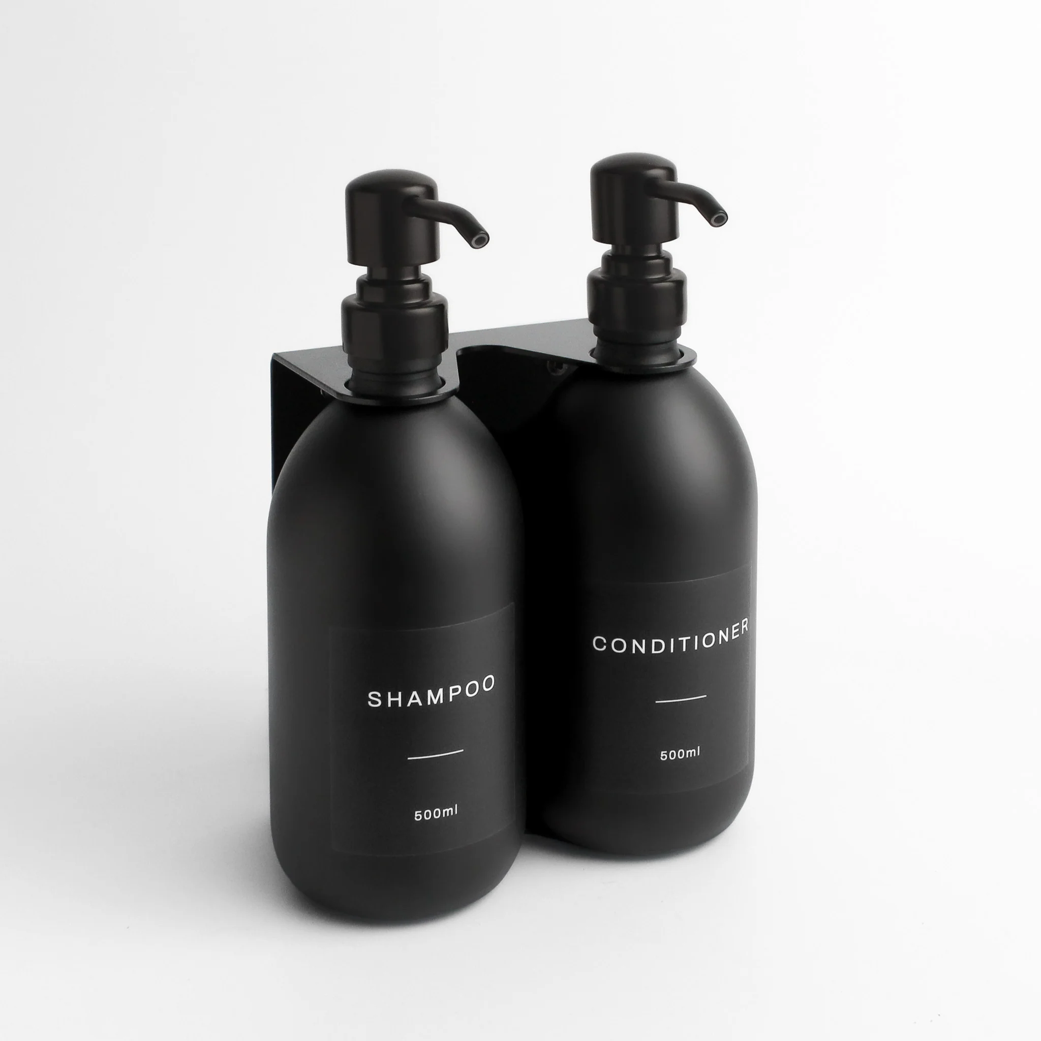 Black Wall Bracket & Matte Black Dispenser Set - Image 15