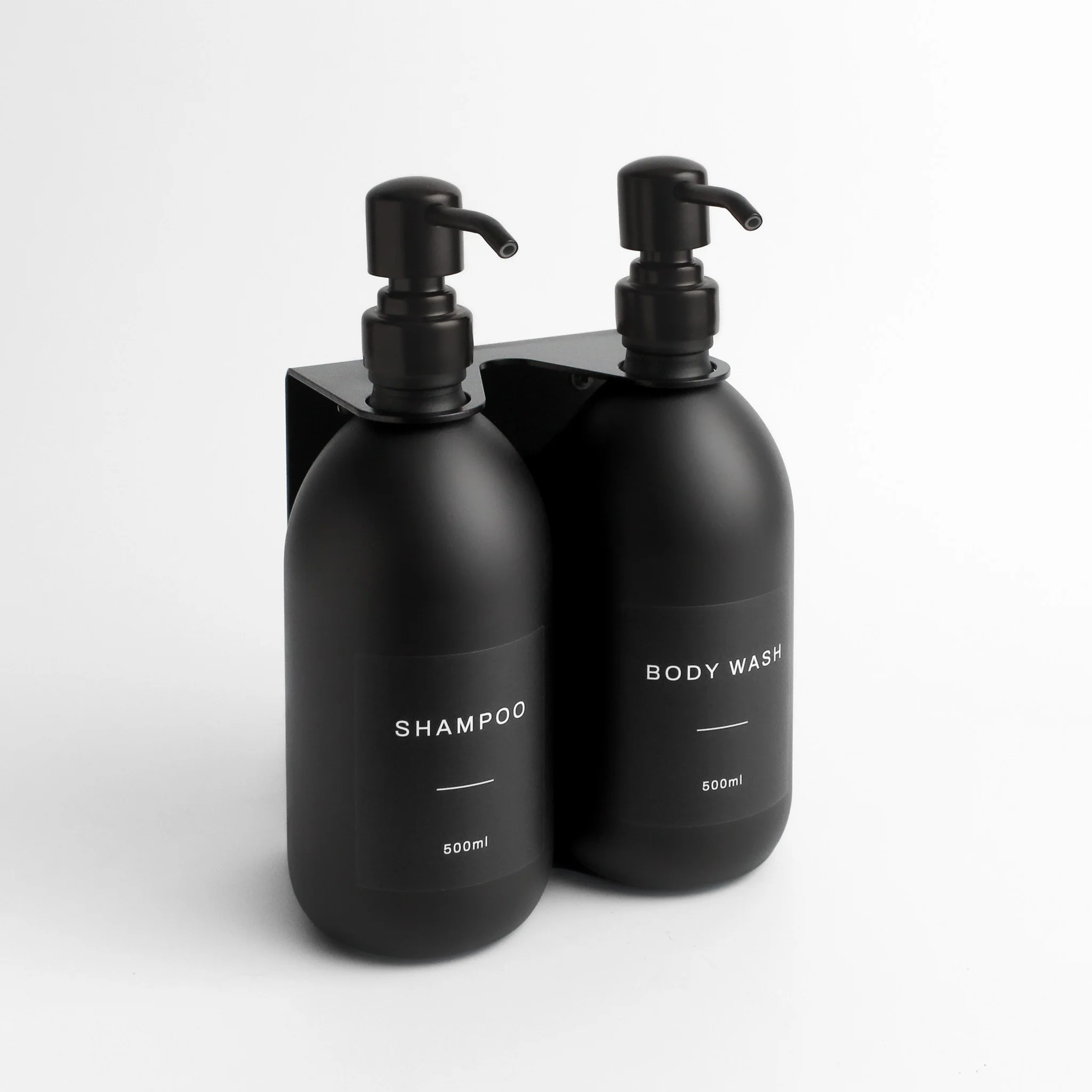Black Wall Bracket & Matte Black Dispenser Set - Image 16
