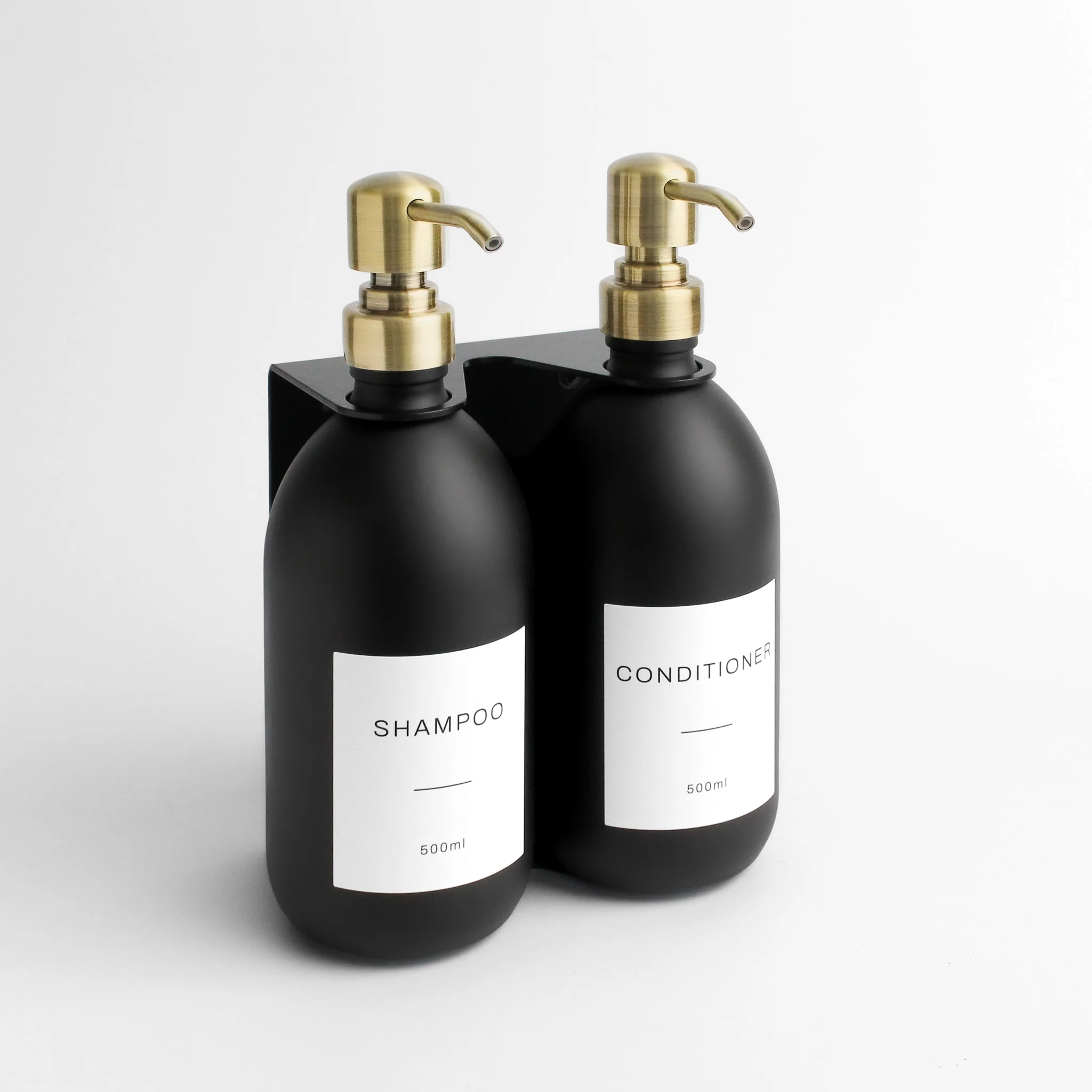 Black Wall Bracket & Matte Black Dispenser Set - Image 18