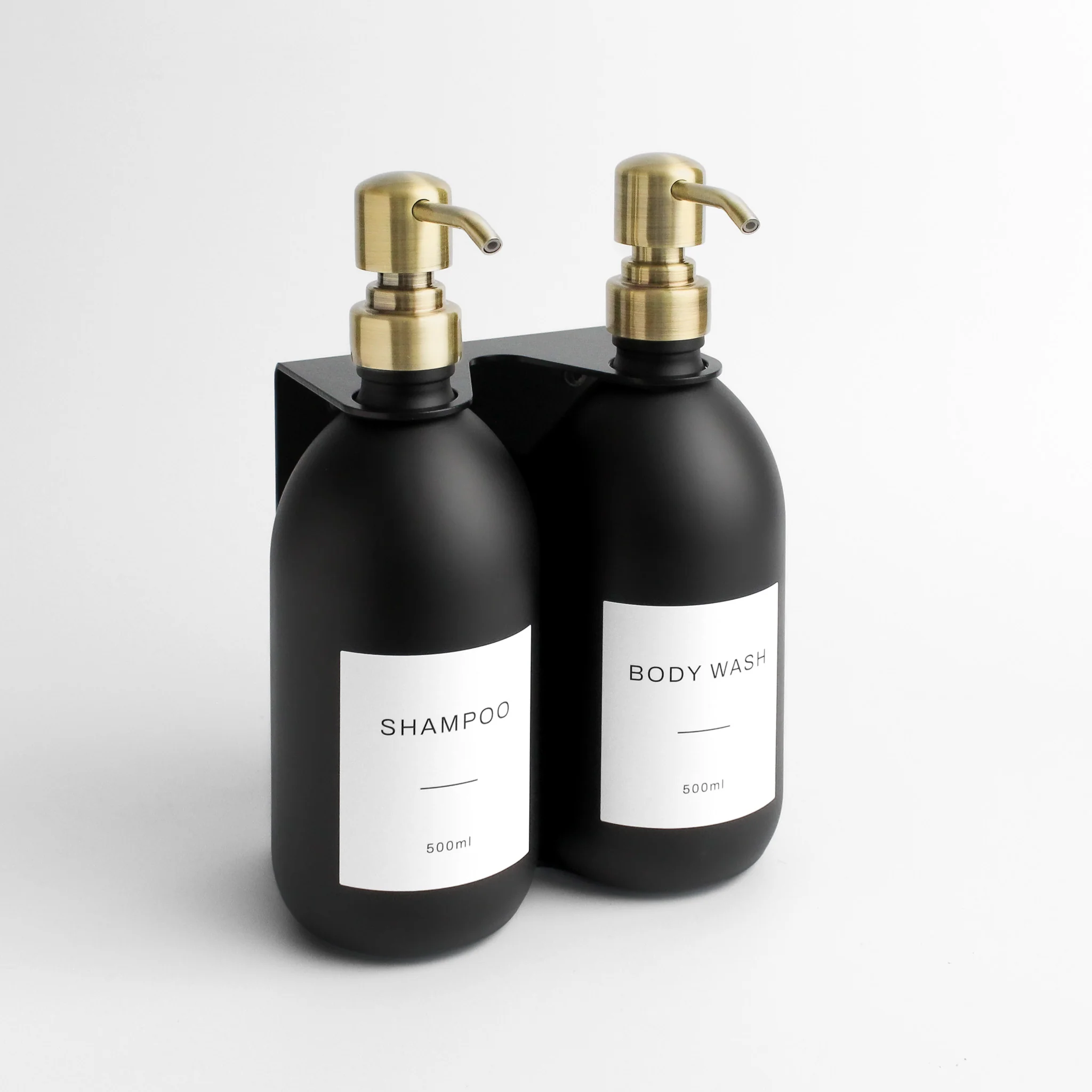 Black Wall Bracket & Matte Black Dispenser Set - Image 19