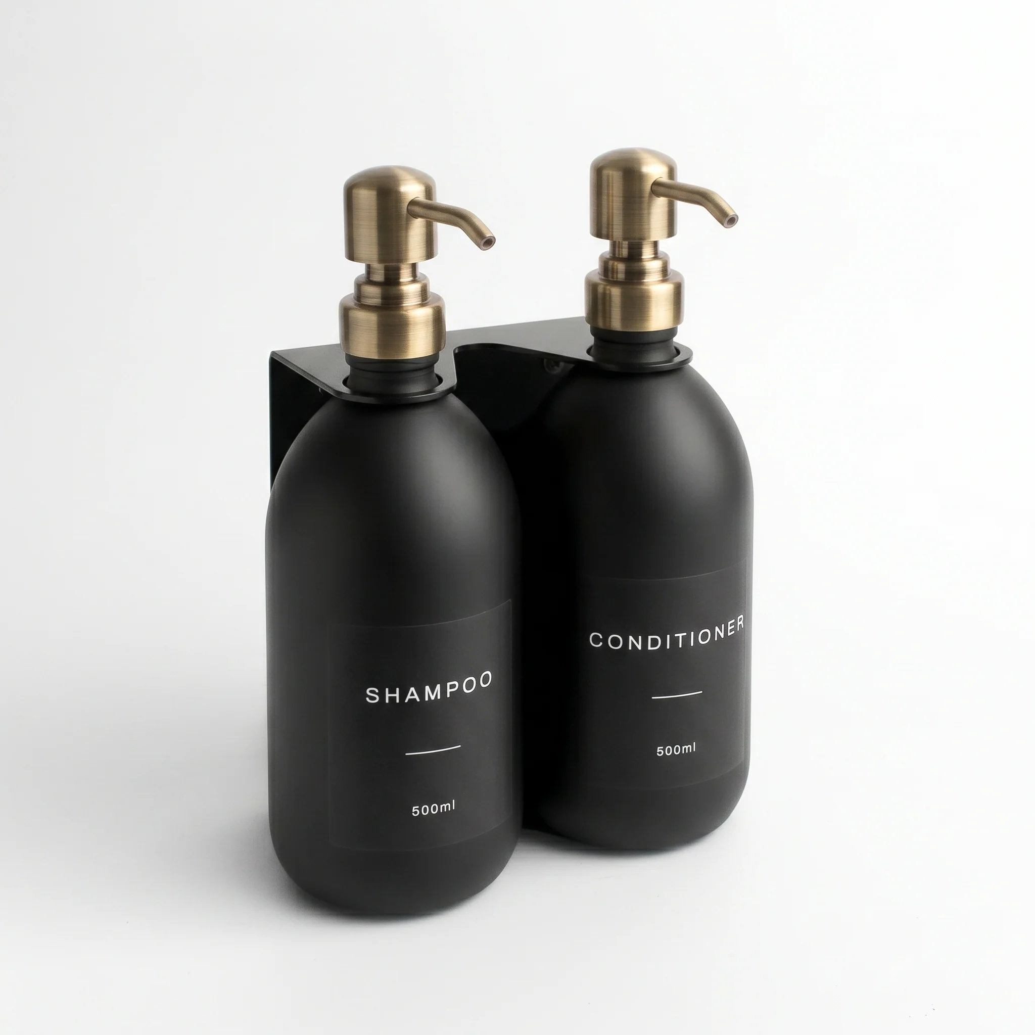 Black Wall Bracket & Matte Black Dispenser Set - Image 22