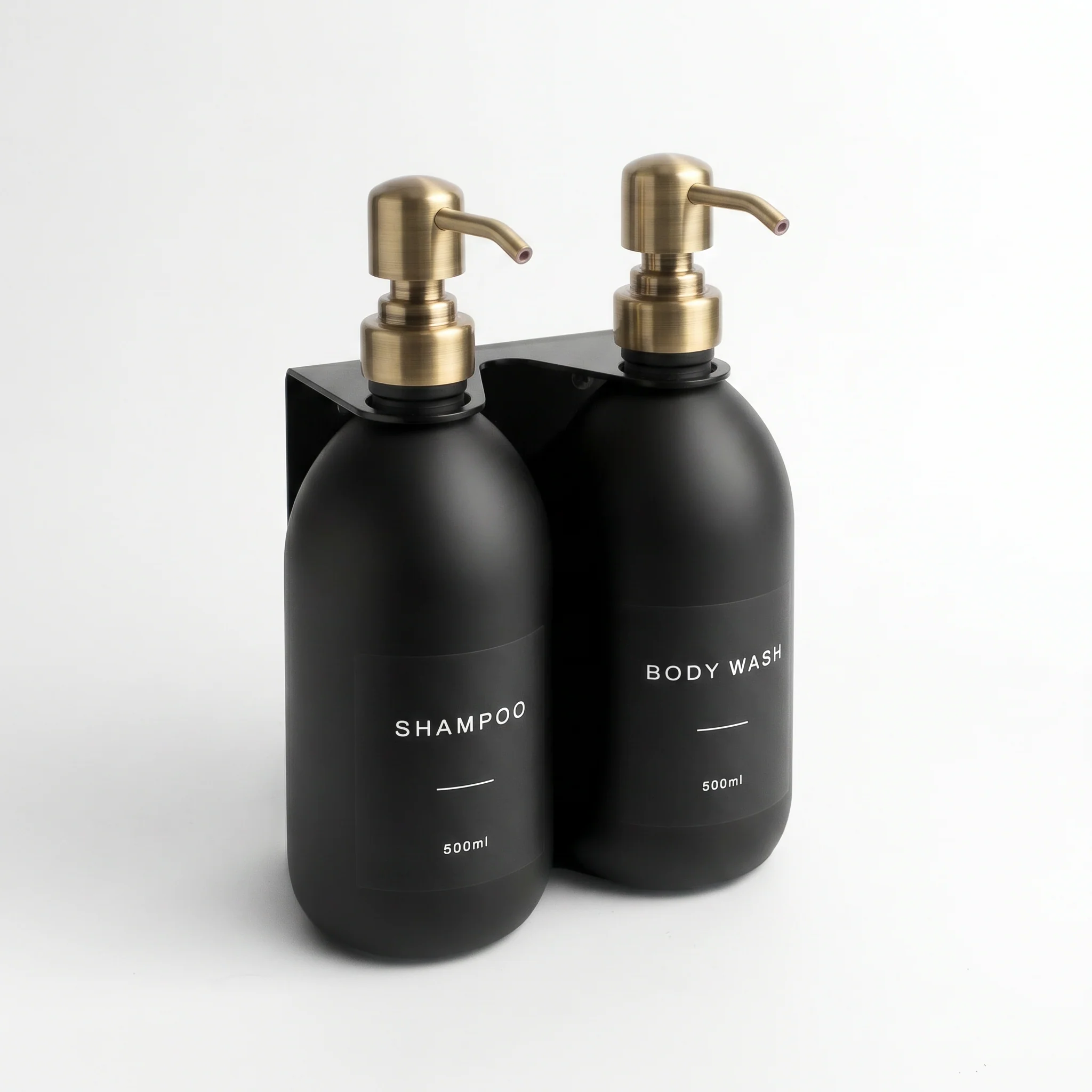 Black Wall Bracket & Matte Black Dispenser Set - Image 23