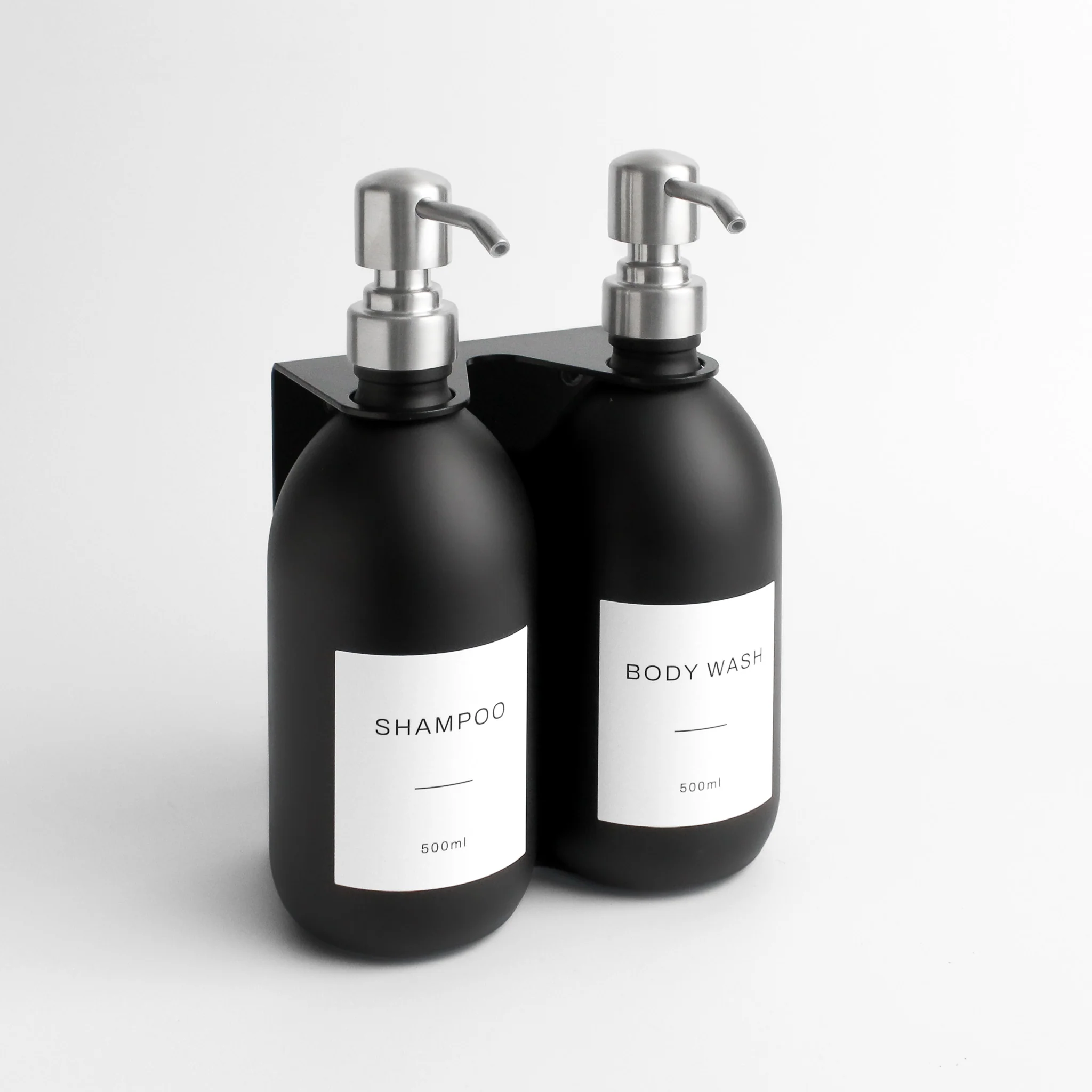 Black Wall Bracket & Matte Black Dispenser Set - Image 26