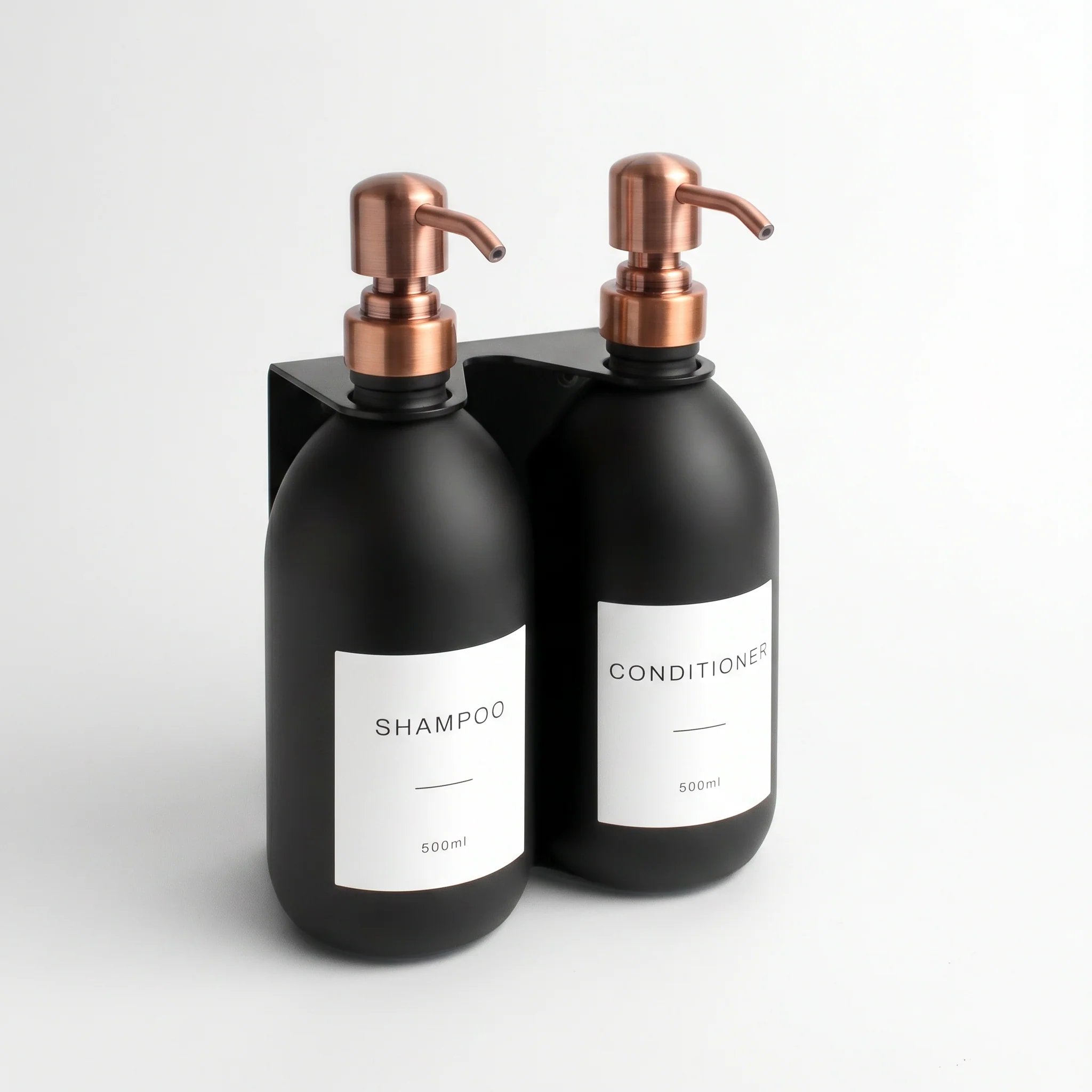 Black Wall Bracket & Matte Black Dispenser Set - Image 32