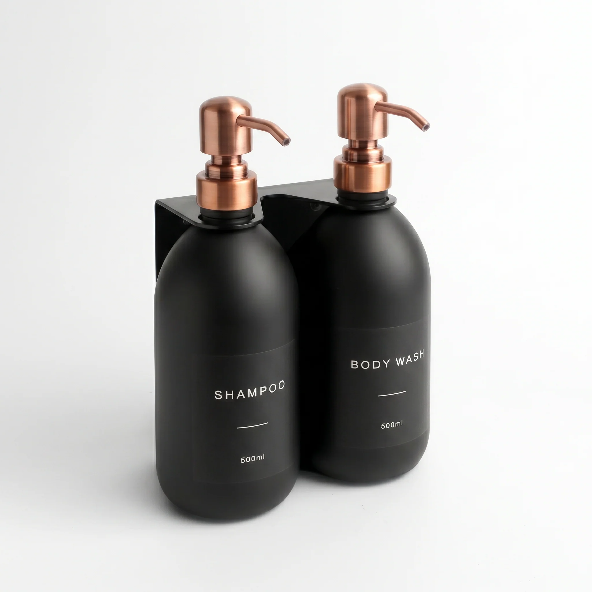 Black Wall Bracket & Matte Black Dispenser Set - Image 37