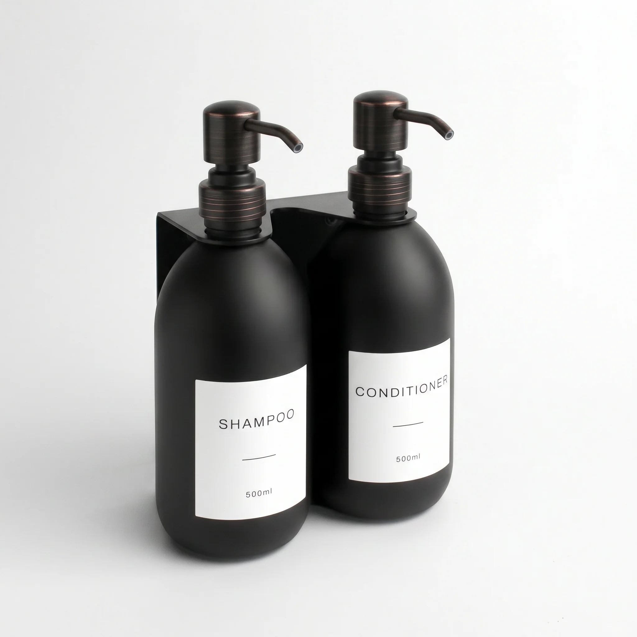 Black Wall Bracket & Matte Black Dispenser Set - Image 39