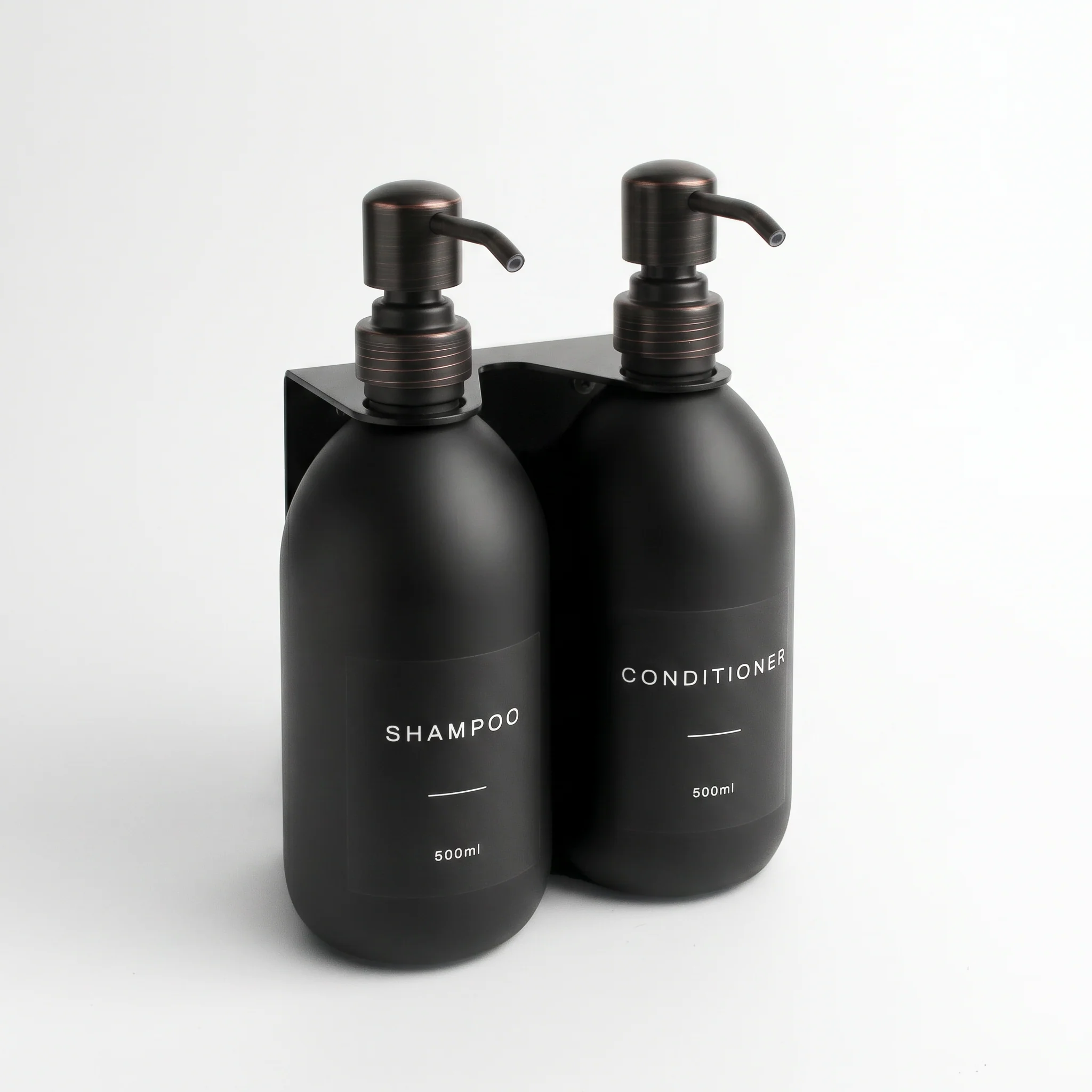 Black Wall Bracket & Matte Black Dispenser Set - Image 43