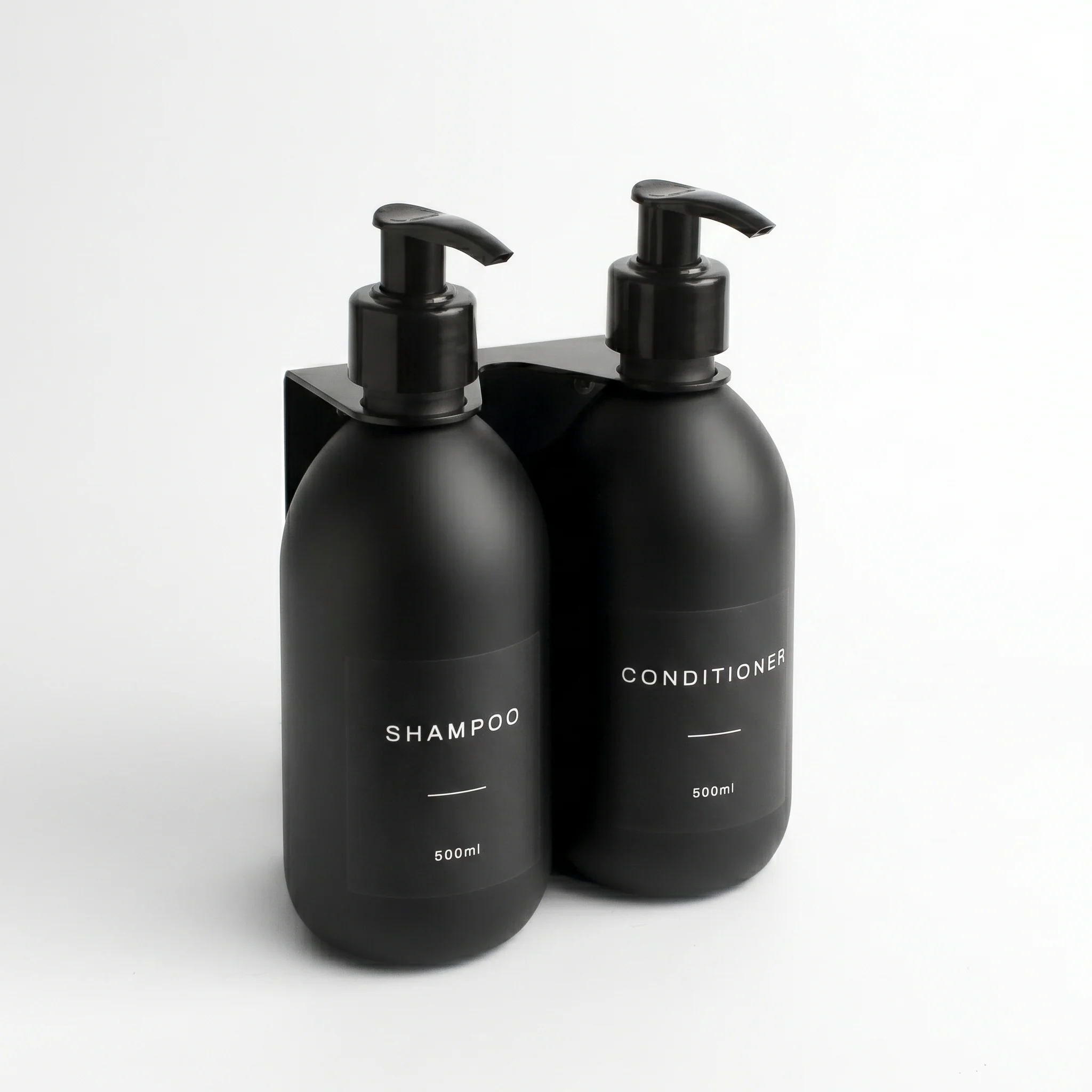 Black Wall Bracket & Matte Black Dispenser Set - Image 50