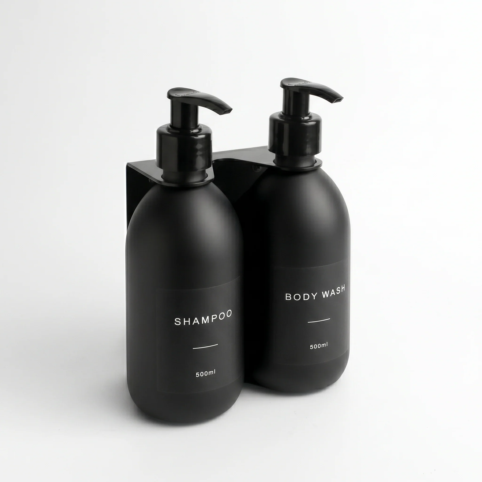 Black Wall Bracket & Matte Black Dispenser Set - Image 51