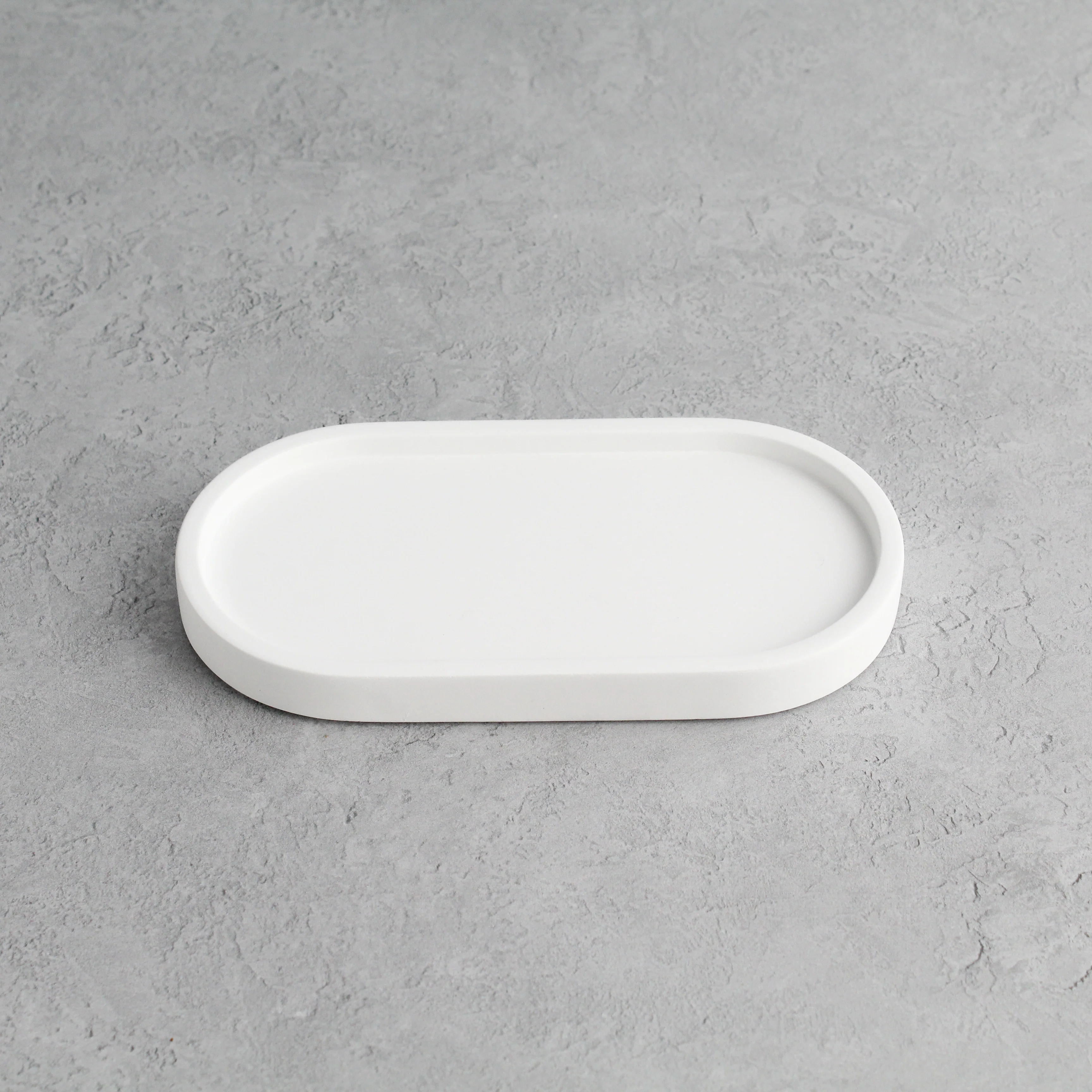 White Tray & Frosted Amber Glass Dispenser Double Set - Image 3